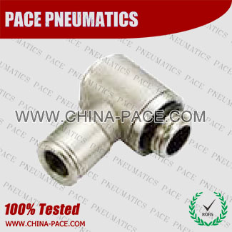 PMPH-G,All metal Pneumatic Fittings with bspp thread, Air Fittings, one touch tube fittings, Nickel Plated Brass Push in Fittings